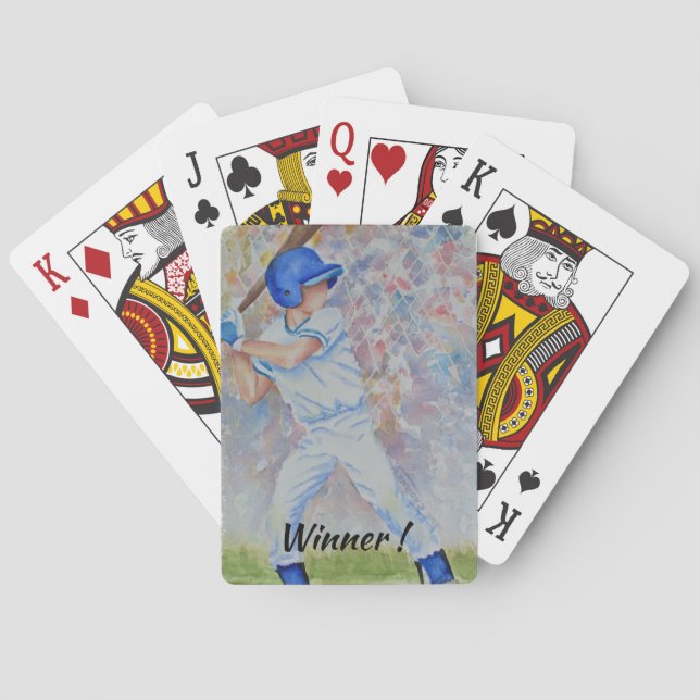 Jeu De Cartes Vainqueur BASEBALL BATTER JOUER CARTES (dos)