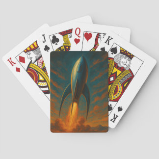Jeu De Cartes vaisseau spatial inspiré des années 1950