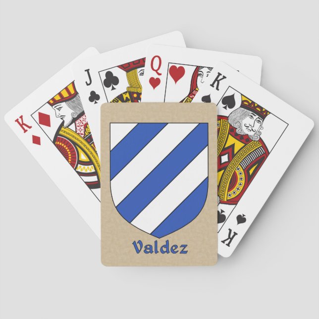 Jeu De Cartes Valdez Bouclier héraldique (dos)