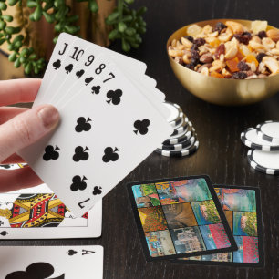 Jeu De Cartes Valence Espagne Collage Peinture par Alfred Fox