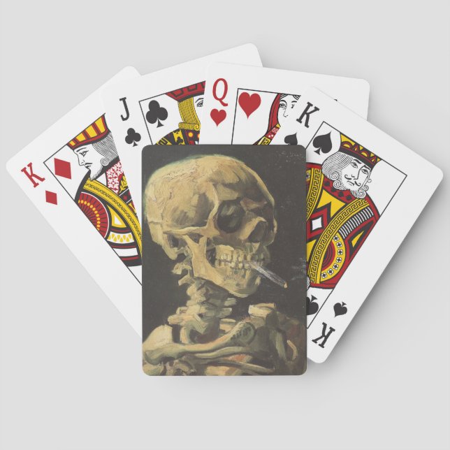 Jeu De Cartes VAN GOGH - crâne avec la cigarette 1885 (dos)