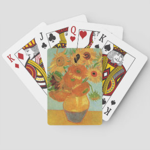 Jeu De Cartes Vase avec douze tournesols de Vincent van Gogh