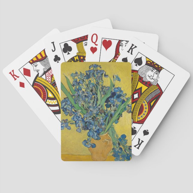 Jeu De Cartes Vase Van Gogh avec Iris Classic Impressionnisme (dos)