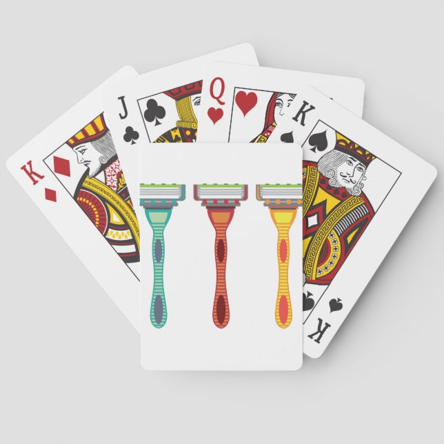Jeu De Cartes Vecteur de rasoir (dos)