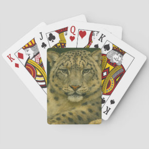 Jeu De Cartes Veille silencieuse - Léopard des neiges en feu de 