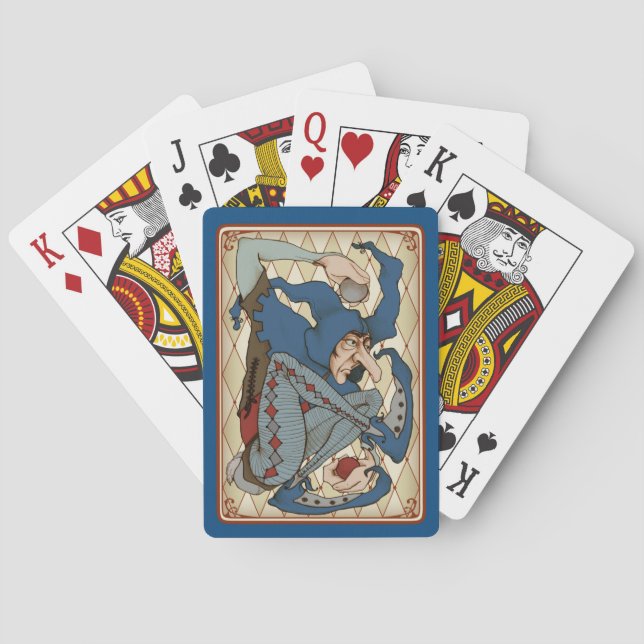 Jeu De Cartes Vélo Morose Jester Jouer Cartes Blue Grey (dos)