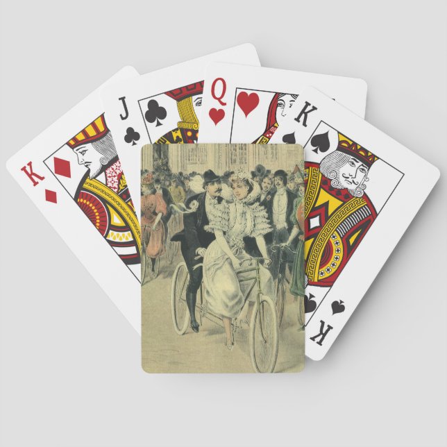 Jeu De Cartes Vélo neuf mariée et mariée Mariage victorienne (dos)