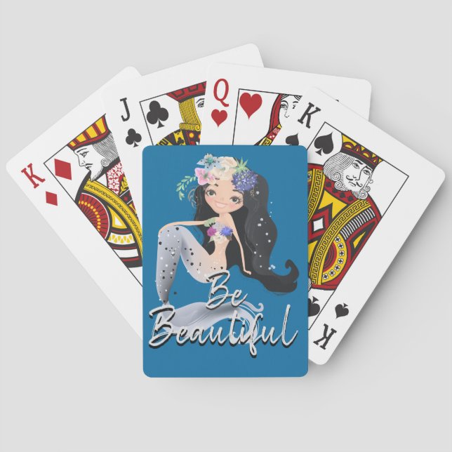 Jeu De Cartes Vélo Sirène Jouer Cartes (dos)