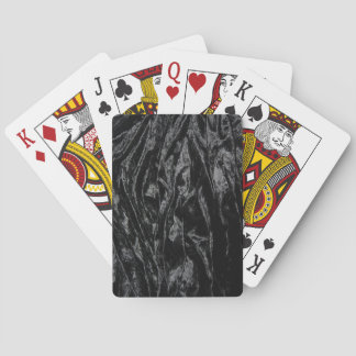 Jeu De Cartes Velours noir concassé