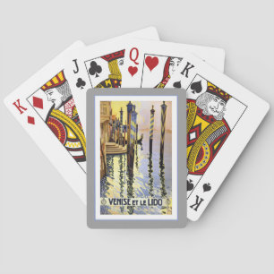 Jeu De Cartes Venise Venise Italie Vintage voyage Jouer des cart