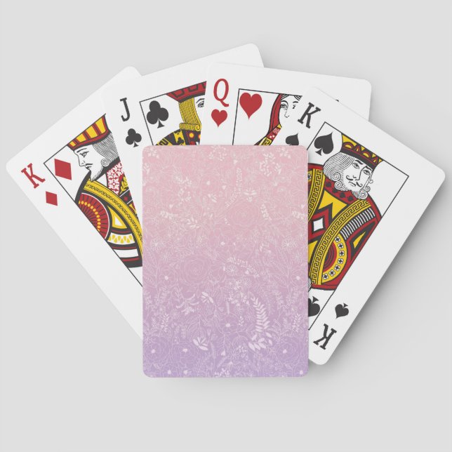 Jeu De Cartes vent violet glacé (dos)