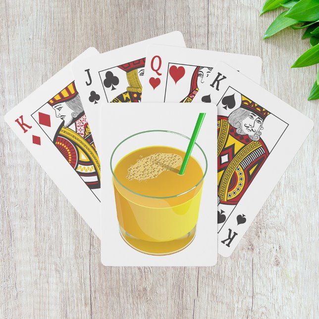 Jeu De Cartes Verre De Jus De Cartes De Jus (Créateur téléchargé)