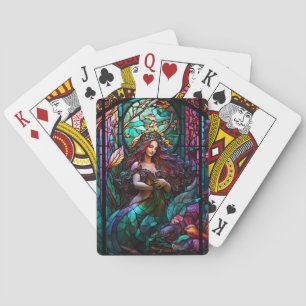 Jeu De Cartes Verre de sirène, sous la mer, église