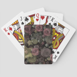 Jeu De Cartes Verre, étoiles, fleurs carreaux céramique