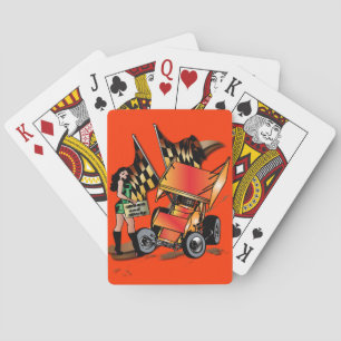 Jeu De Cartes Vers le bas et cartes de jeu sales de voiture de