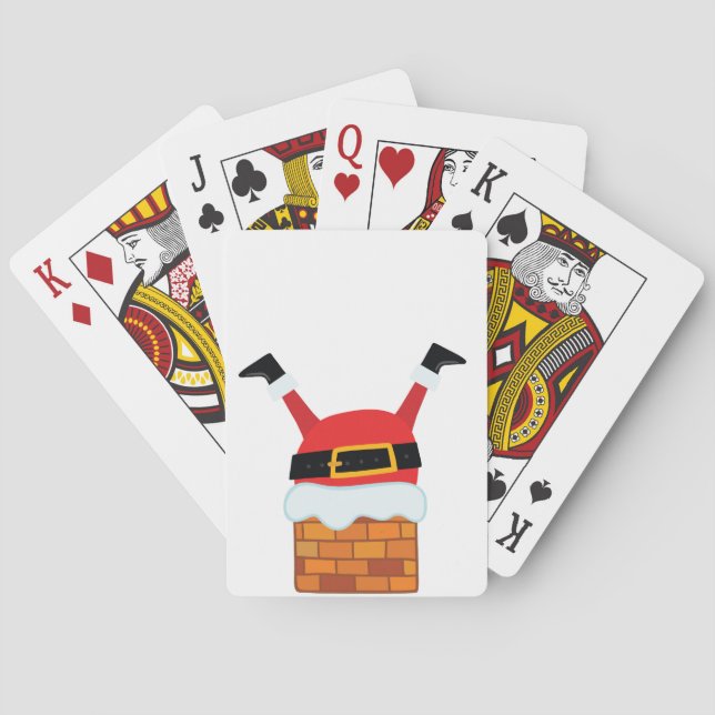 Jeu De Cartes Vers le bas Père Noël (dos)