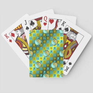 Jeu De Cartes Verseau & Singe Métallique