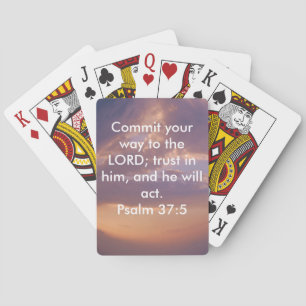 Jeu De Cartes Versets bibliques Écritures motivationnelles Psaum