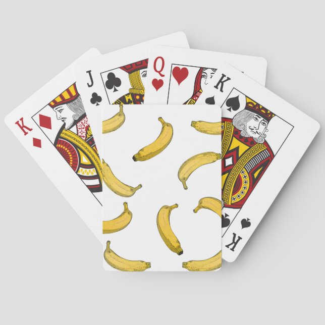 Jeu De Cartes Version de croquis de motif Banana (dos)