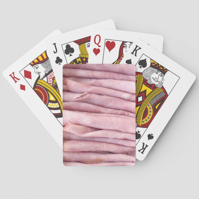 Jeu De Cartes Viande de jambon tranchée pour sandwich (dos)