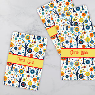 Jeu De Cartes Vibe vintage années 60 Fleurs Mod