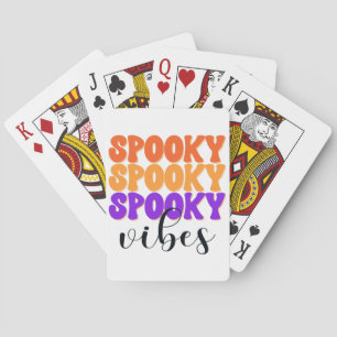 Jeu De Cartes Vibes Éffrayantes rétro Super Vintage Halloween