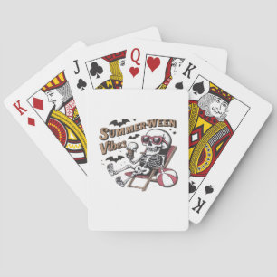 Jeu De Cartes Vibes Heureuses de Sumerween Squelette Crème Glacé