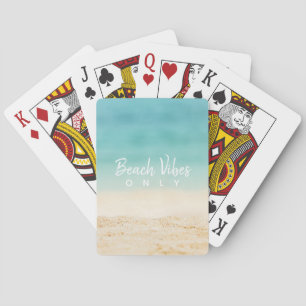 Jeu De Cartes Vibes Plage uniquement aquarelle Océan + Plage