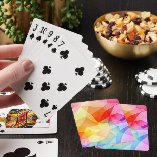 Jeu De Cartes Vibrant Geometric Abstract