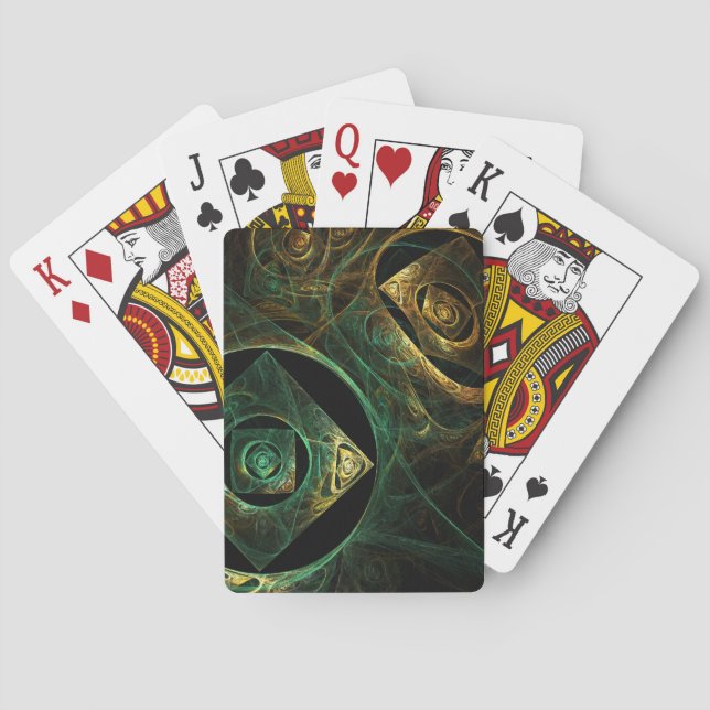 Jeu De Cartes Vibrations magiques Art Abstrait (dos)