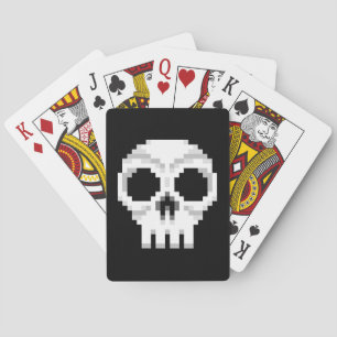 Jeu De Cartes Videogame - Crâne de mort - Pixel Art