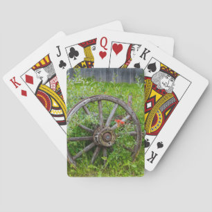 Jeu De Cartes Vieille roue de chariot dans la vieille ville auri