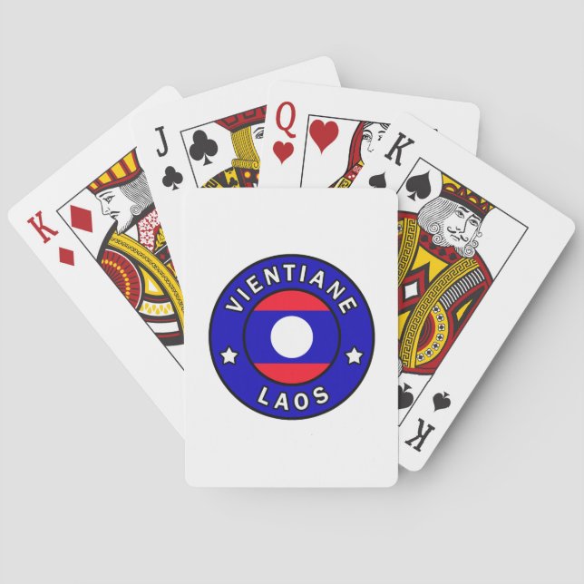 Jeu De Cartes Vientiane Laos (dos)