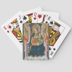 Jeu De Cartes Vierge à l'Enfant avec des musiciens angéliques