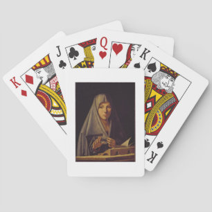 Jeu De Cartes Vierge Annunciate (huile sur panneau)
