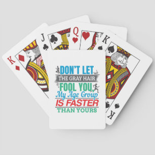 Jeu De Cartes Vieux coureur amusant - Groupe d'âge plus rapide