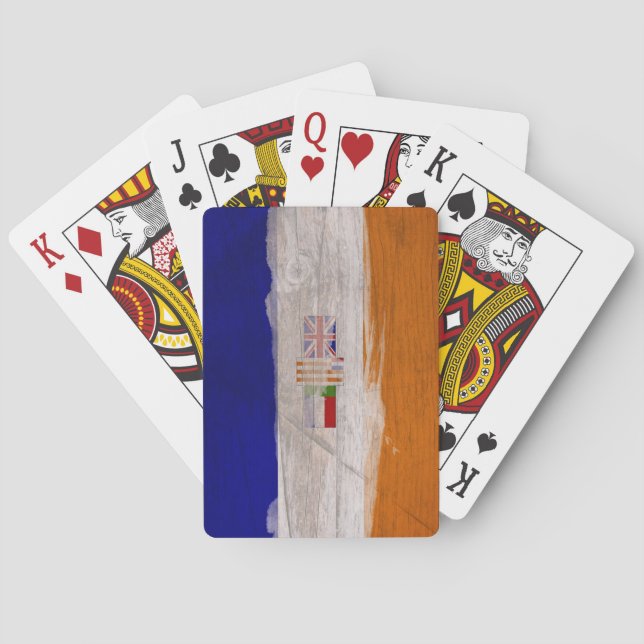 Jeu De Cartes Vieux drapeau sud-africain (dos)