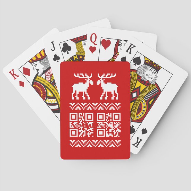 Jeu De Cartes Vilain Sweater QR Code Bonne année! (dos)