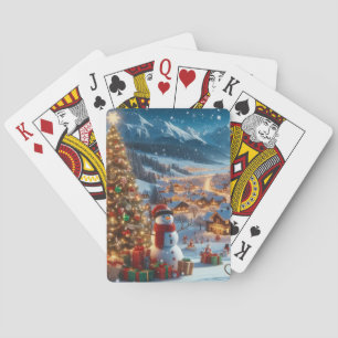 Jeu De Cartes Village de neige de Noël