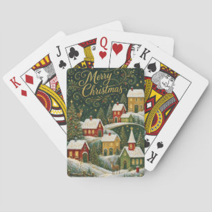 Jeu De Cartes Village de Noël enchanté