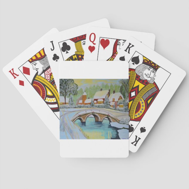 Jeu De Cartes village d'hiver (dos)