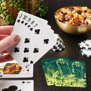 Jeu De Cartes Ville Cyberpunk Abstraite Grunge Urbaine Y2K