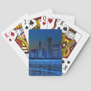Jeu De Cartes Ville de larges épaules et de lac Michigan