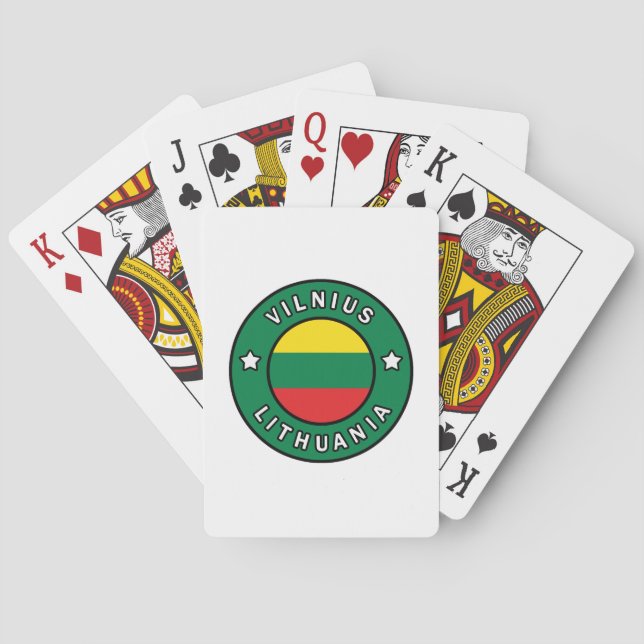 Jeu De Cartes Vilnius Lituanie (dos)