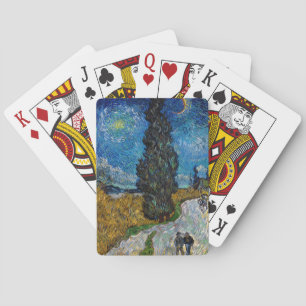 Jeu De Cartes Vincent van Gogh - Route avec Cypress et Star