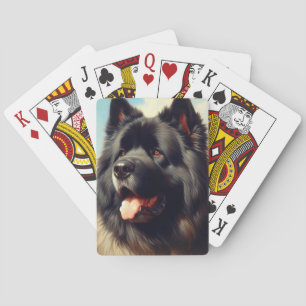 Jeu De Cartes Vintage Bouvier des Flandres Peinture