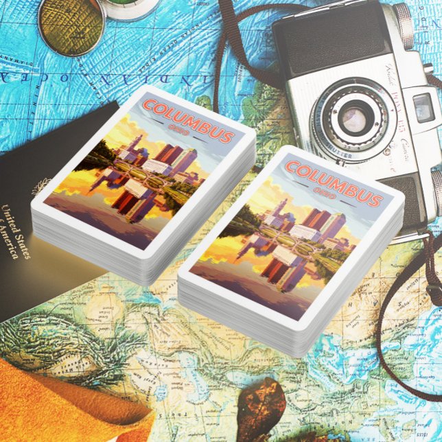 Jeu De Cartes Vintage Columbus Ohio (Créateur téléchargé)