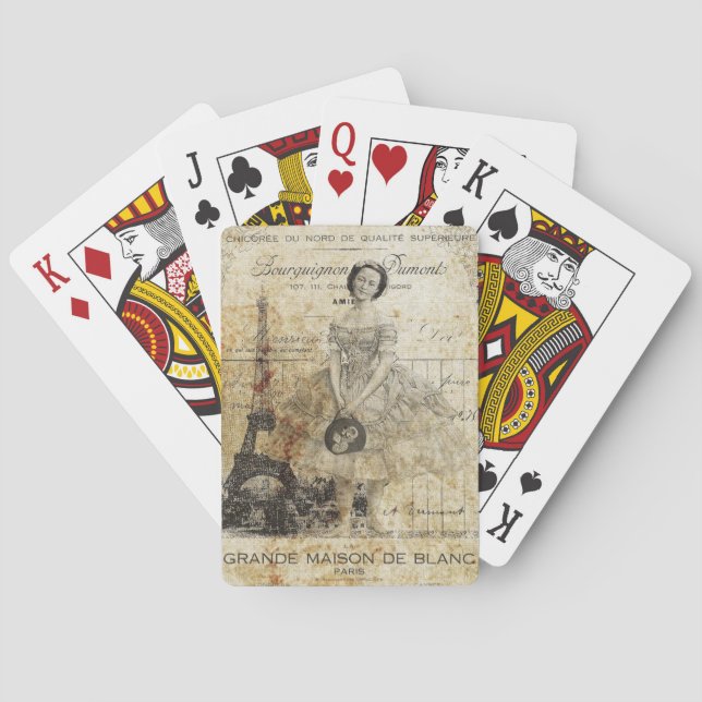 Jeu De Cartes Vintage française (dos)