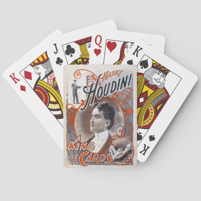 Jeu De Cartes Vintage Harry Houdini (dos)