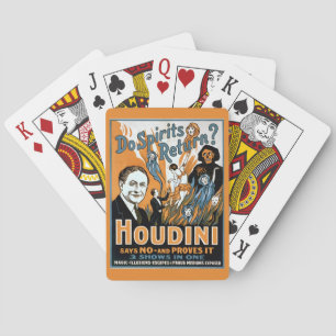 Jeu De Cartes Vintage Harry Houdini Publicité